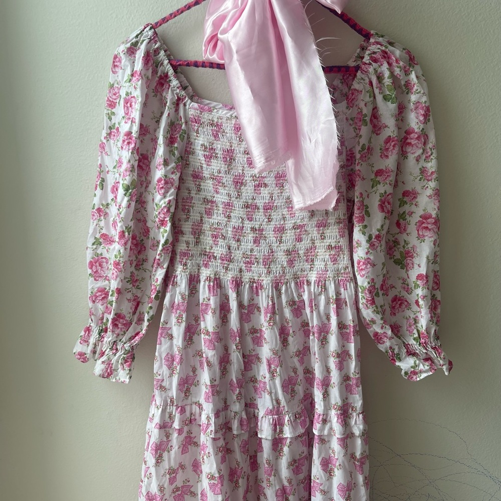 Loveshackfancy bow & roses dress feminine style staple😍